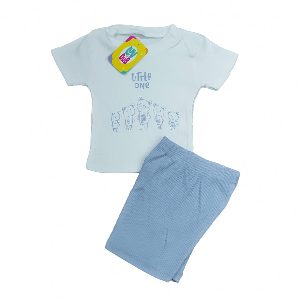 LUV-DUB KIDS Baby Boys Casual Lightweight Cotton Printed T-Shirt and Shorts Set