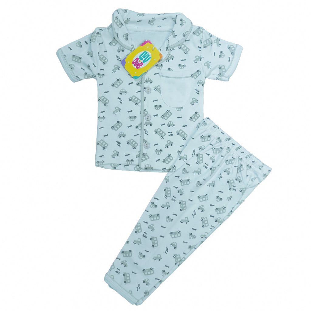 LUV-DUB KIDS Unisex Pure Cotton Half Sleeve Kids Night Dress for Boys & Girls