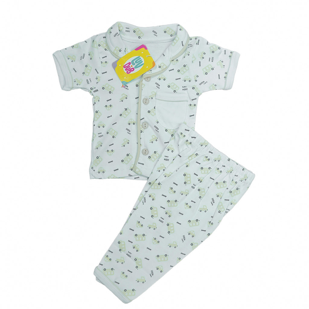 LUV-DUB KIDS Unisex Pure Cotton Half Sleeve Kids Night Dress for Boys & Girls