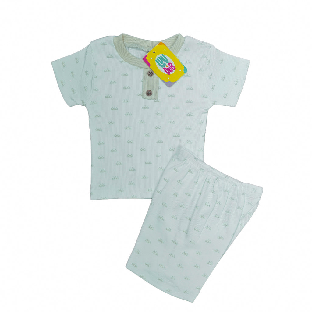 LUV-DUB KIDS Baby Boys Casual Lightweight Cotton Printed T-Shirt and Shorts Set