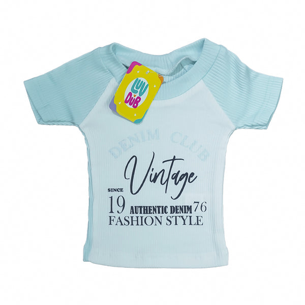 LUV-DUB KIDS Baby Boys Casual Lightweight Cotton Printed T-Shirt and Shorts Set