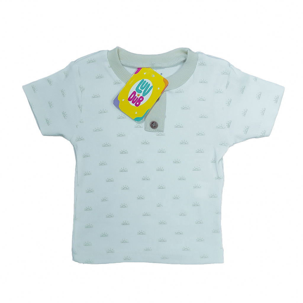 LUV-DUB KIDS Baby Boys Casual Lightweight Cotton Printed T-Shirt and Shorts Set