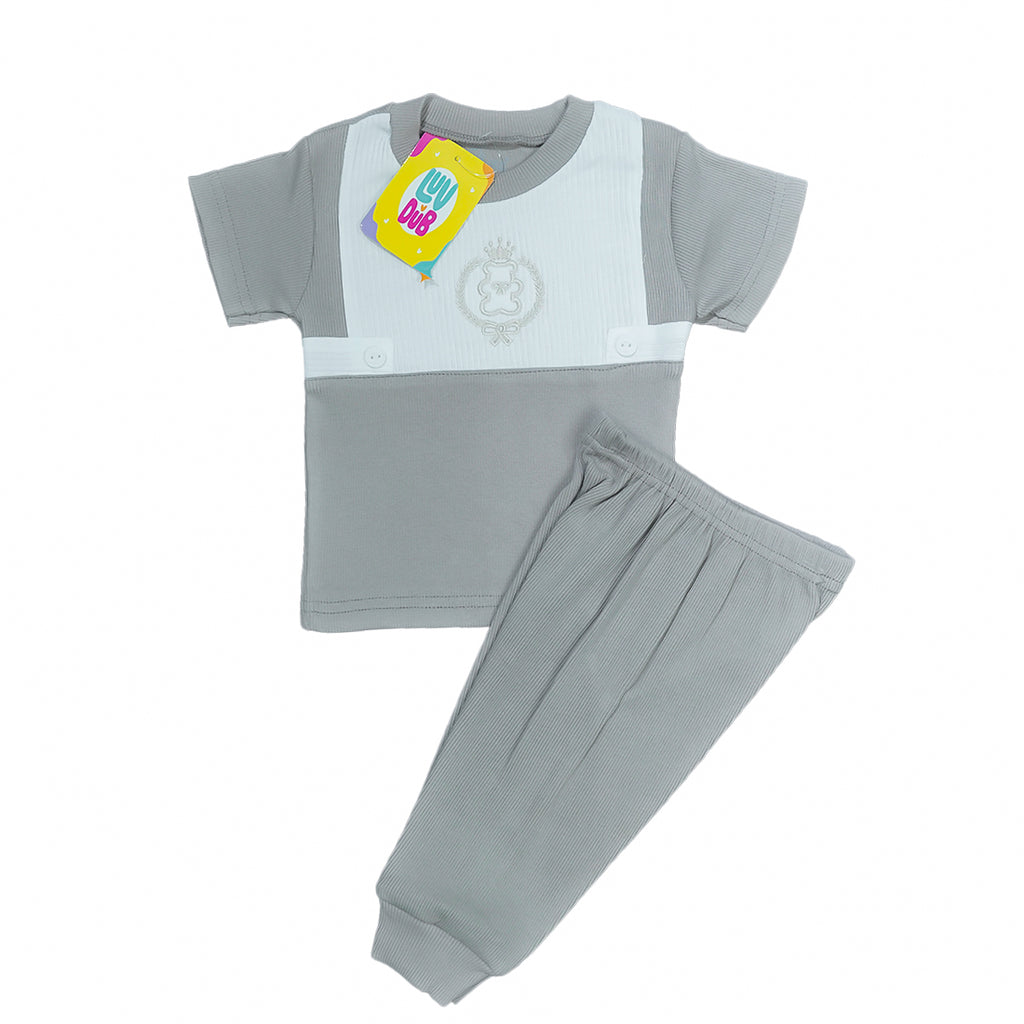 LUV-DUB KIDS Unisex Pure Cotton Half Sleeve Kids Night Dress for Boys & Girls