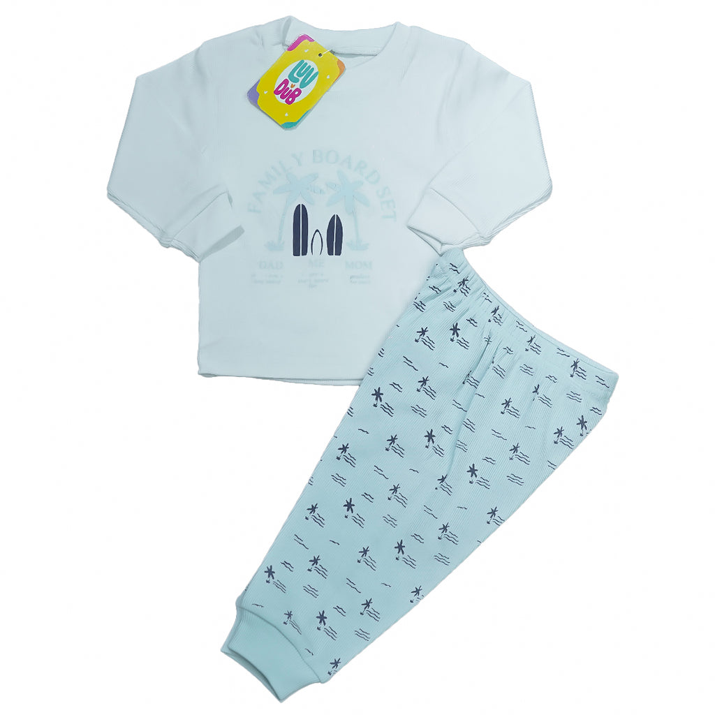 LUV-DUB KIDS Unisex Pure Cotton Full Sleeve Kids Night Dress for Boys & Girls