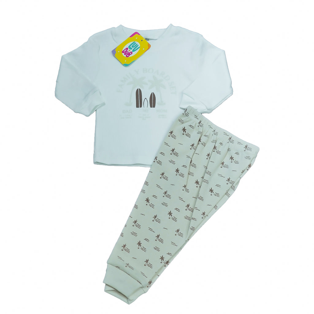 LUV-DUB KIDS Unisex Pure Cotton Full Sleeve Kids Night Dress for Boys & Girls
