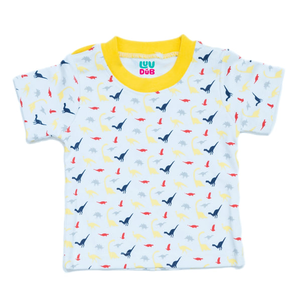 Baby Boys & Baby Girls Cotton Dungaree & T-Shirt Clothing Set