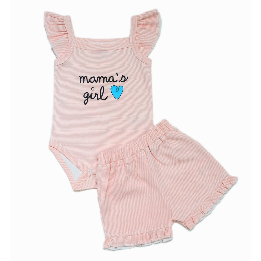 Baby Girls 100% Cotton Sleeveless Coord set with Shorts