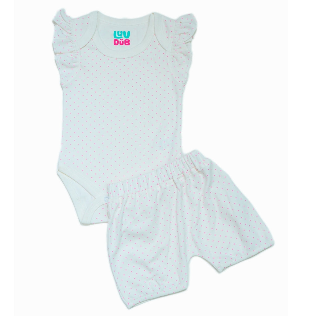 Baby Girls 100% Cotton Sleeveless Coord set with Shorts