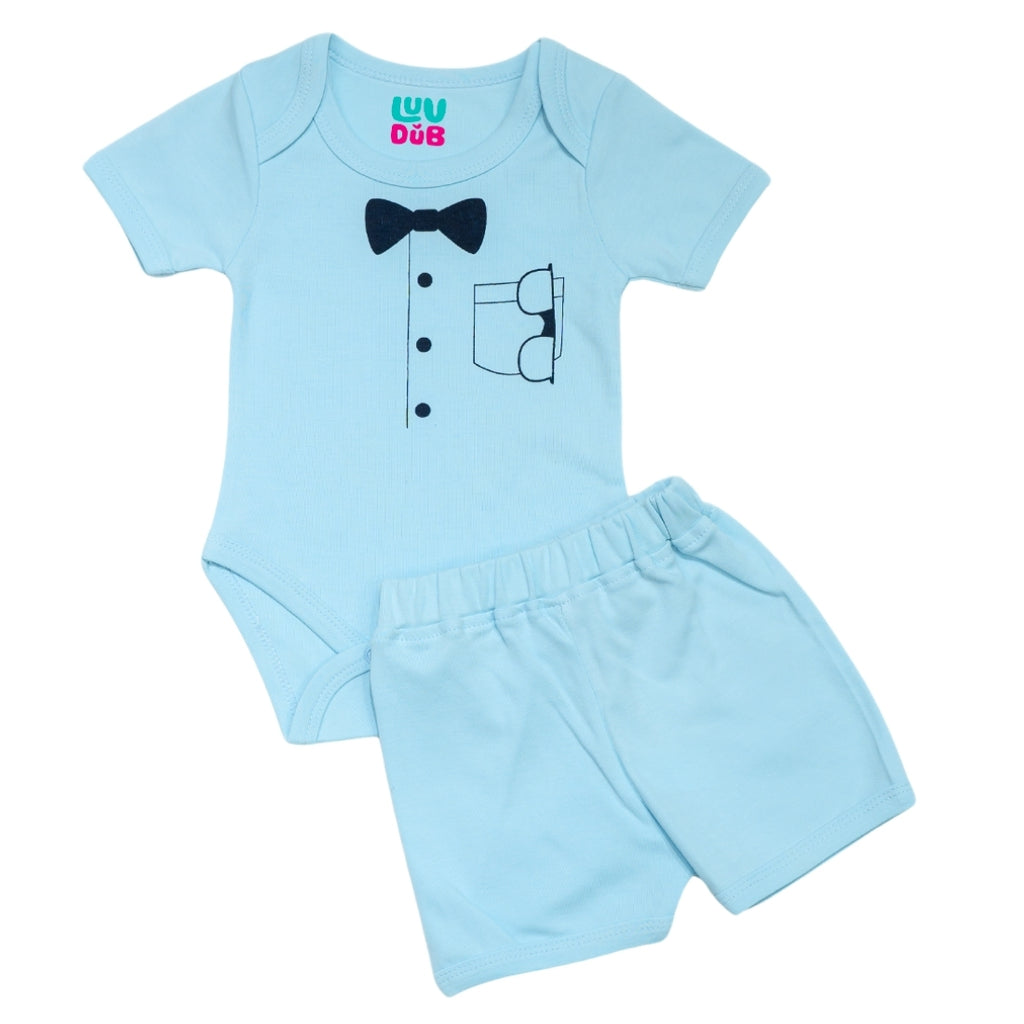 Baby Boys 100% Cotton Half Sleeve Coord set with Shorts